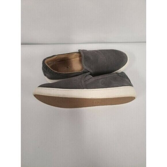 UGG Womens Cas Slip On Sneaker Size 6.5 Gray Suede Comfort Casual Shoes - Picture 8 of 12